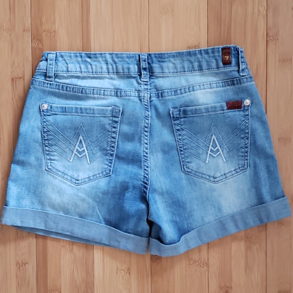 7 for all mankind a pocket shorts denim 14